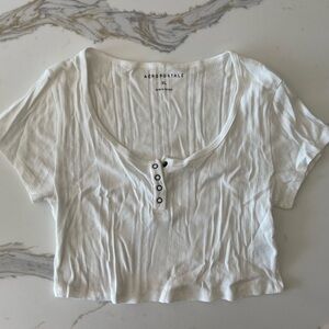 Aeropostale ribbed baby tea with buttons